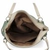 Duża Torebka Damska Shopper Bag firmy Hernan Jasno Zielona/Beżowa